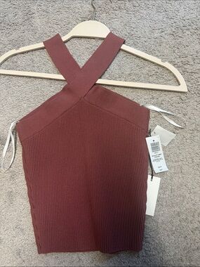 Babaton One-Shoulder Knit Dress in Mauve